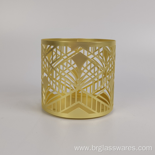 High quality metal sleeve candle holder with unique design